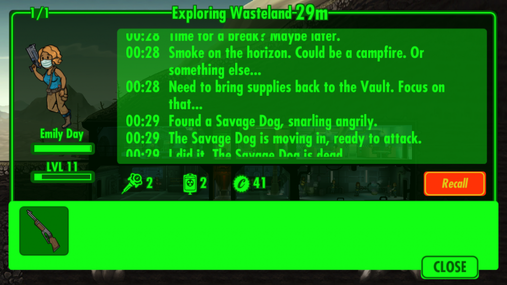 Fallout Shelter wastelands